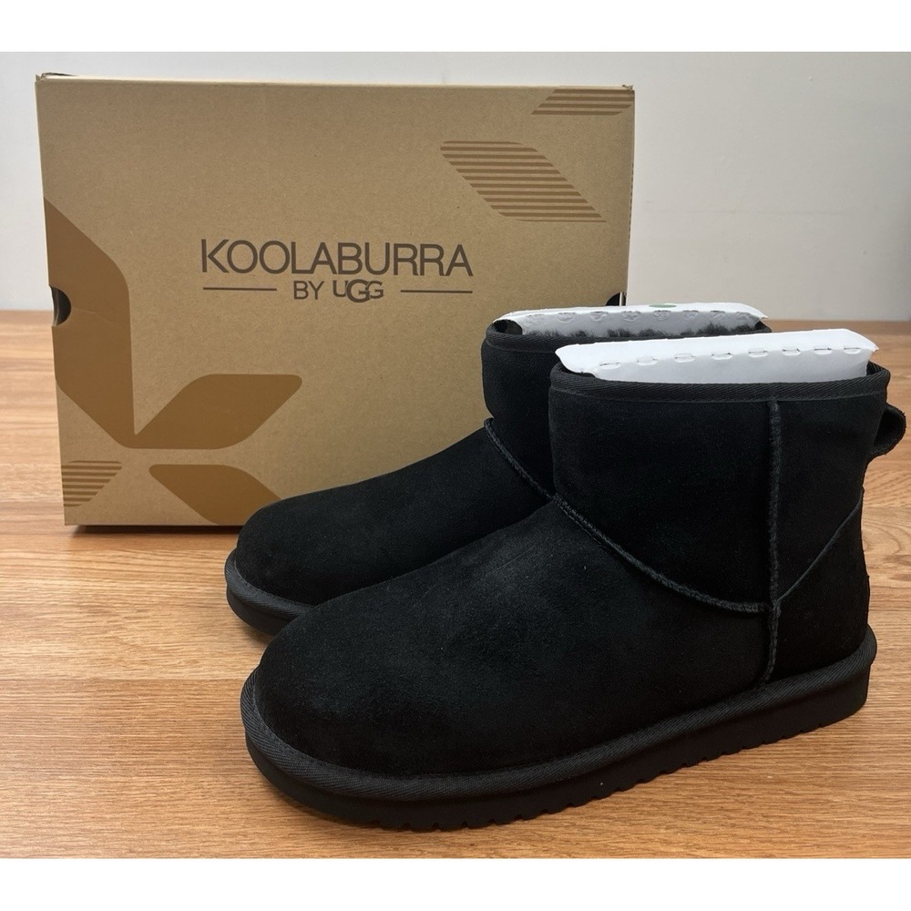 Koolaburra by UGG Koola Mini II Black Suede Boots Women's Size 10 NEW